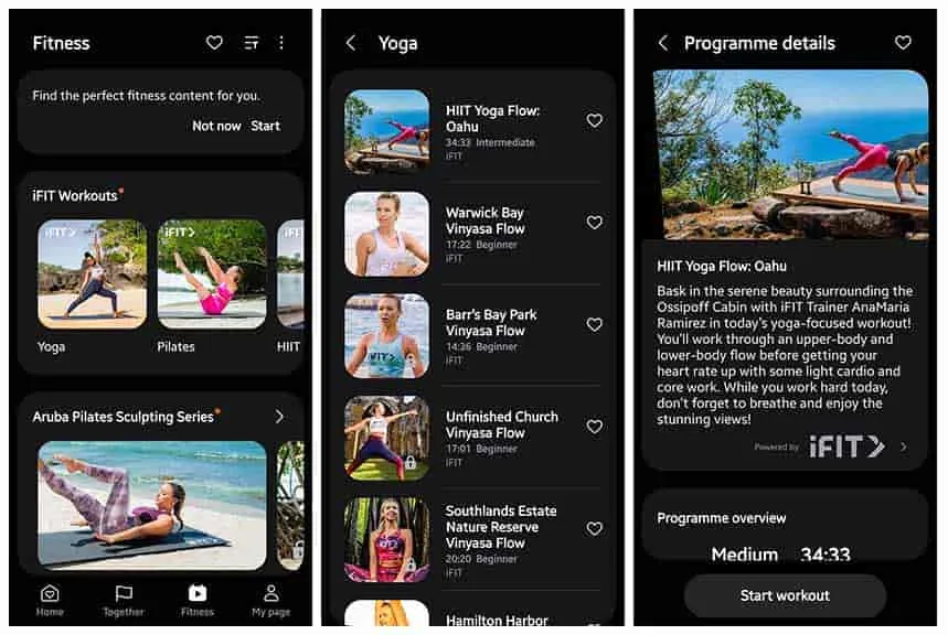 Samsung Health iFit