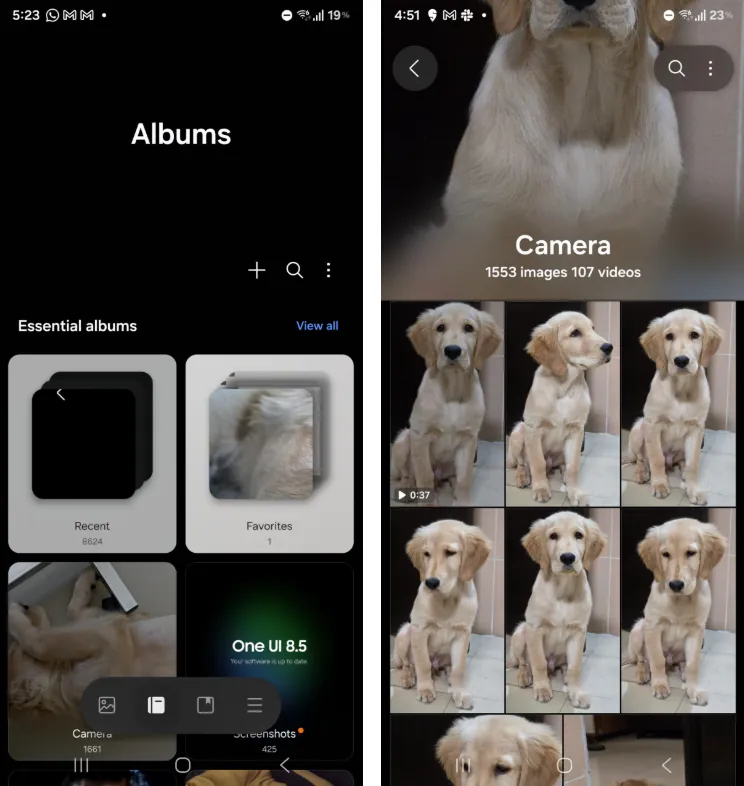 Галерея в One UI 8.5